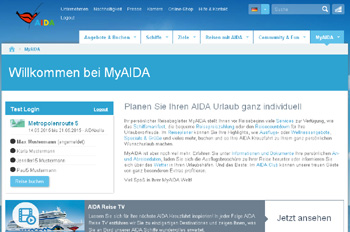 Mit MyAIDA können Passagiere ihre Reise personalisieren