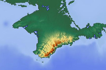 Halbinsel Krim bis auf weiteres für Kreuzfahrtschiffe tabu. (Grafik: Wikimedia/ Kamel 15)