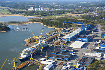 Die Turku Meyer Werft - Foto Meyer Werft
