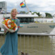 Die langjährige Phoenix-Mitarbeiterin Barbara Weyden hat das Flussschiff ANNIKA in Köln getauft (Foto: Phoenix Reisen)