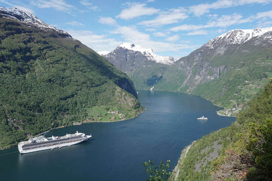 Ab 2026 dürfen nur noch emissionsfreie Schiffe in den Geirangerfjord einfahren (Foto: pg)